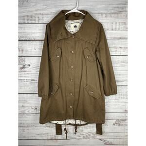Daughters of the Liberation Brown Trench Utility Jacket Small Barn Chore Coat
